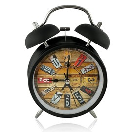 GMMH Desk Clock Nostalgic Antique Vintage Retro Metal Grandfather Clock Design