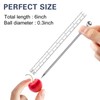 SOGEWO 6" Stainless Steel Cocktail Picks, Reusable Metal Toothpick, Martini