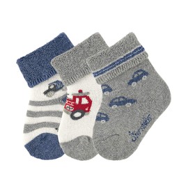 Sterntaler Baby Boys Socks, silver mel.