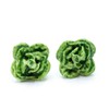 Miniblings Lettuce Salad Stud Earrings Cooking Chef Iceberg Lettuce Green