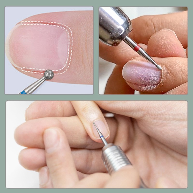 Bestgle Nail Bit, 0.09 inch (2.35 mm) for Nail Machine,