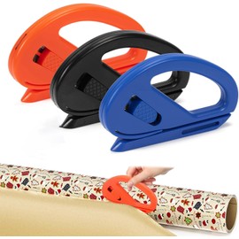 3 Pcs Wrapping Paper Cutter, Effortless Gift Wrap Cutter Tool for Christmas, Paper Cutting Tool for Xmas, Birthday, Holiday, Crafting Wrapping Paper