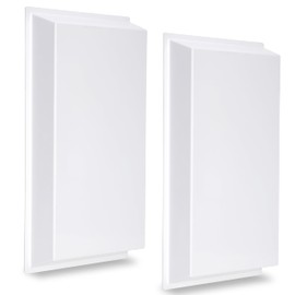 2-Pack, 24”×12” Ceiling Air Diverter for 2'x2' Grid and T-Bar Systems to Redirect Airflow from Vents (White-2 PCS)