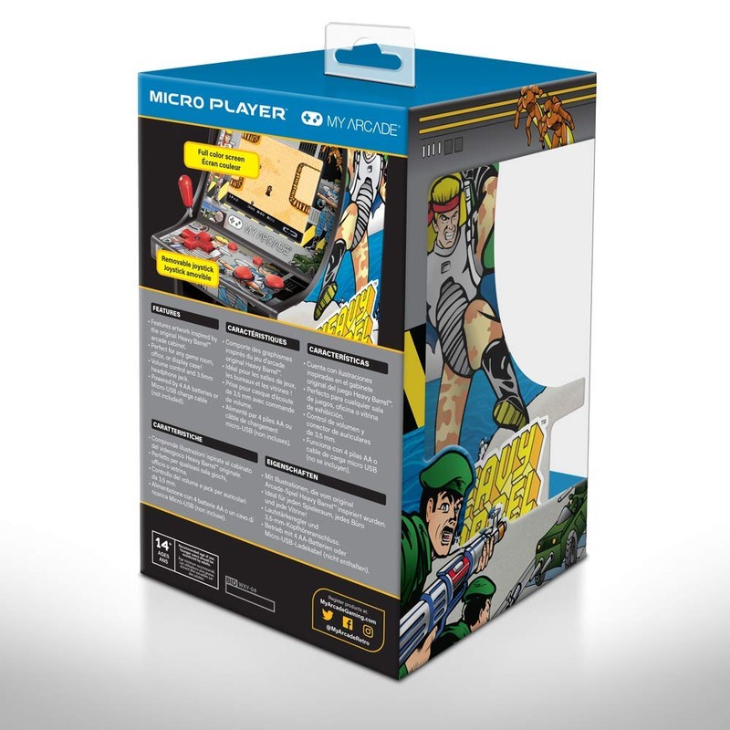 MY ARCADE Heavy Barrel Micro Player - Collectible Mini Arcade