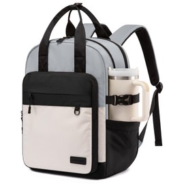 LOVEVOOK School Bag Backpack Womens, Waterproof Laptop Rucksack Bags for Women 15.6 Inch, Fashion Ladies Backpack Casual Daypack for College Work Travel Teacher Teenage Girls