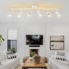 WILON Track Lighting Fixtures, 6 Light Kit Flush Mount Ceiling