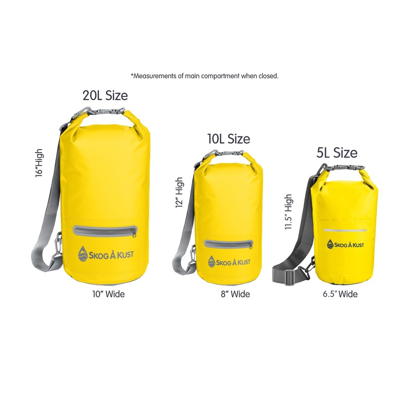 Skog Å Kust DrySak Waterproof Dry Bag | 10L Yellow