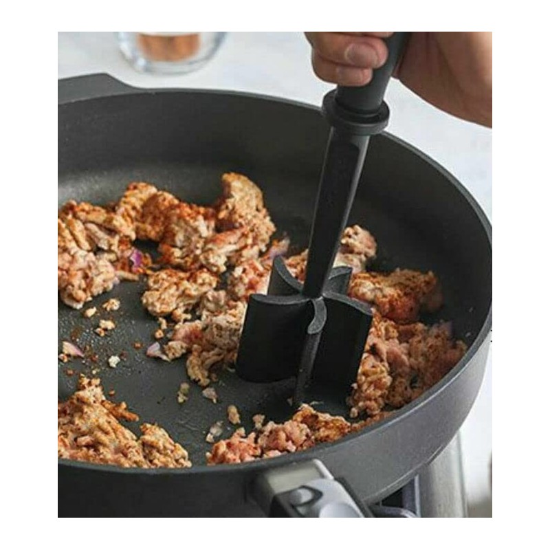Meat Chopper Masher Tenderizer Tool - Mince Masher Utensil Heat