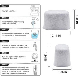 12 Pack Filters Compatible with Breville Water Filters Replacement Suitable for Breville Coffee Makers BWF100 BES870 BES810 BES990 BES980 BES920 BES900XL BES870XL BES860XL BES840XL BKC600XL