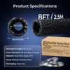 DHGBD Diesel Heater Ducting 3inch 8FT, Nylon Flexible Duct Hose,