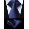 Hisdern Lot 3-Piece Men’s Tie, Chequered, Polka Dot Stripe, Solid