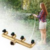 4 Way Brass Garden Hose Splitter 3/4"" Hose Splitter with