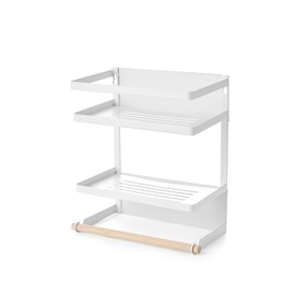 Suprima® Magnetic Fridge Organizer Shelves - White