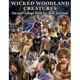 Wicked Woodland Creatures Ephemera Book for Junk Journals, Scrapbooking & Collage Art: A Vintage Style Cut and Collage Collection of Mystical Forest ... Card Making, Mixed Media, Paper Crafts & More