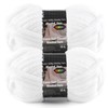 Lpalats White Super Bulky Chunky Chenille Yarn - 2 Pack