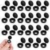 DCQQ 200 Pieces Plastic Fold Screw Snap Covers,Hinged Screw Cover