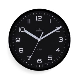 Acctim Wall Clock, Black, 20cm