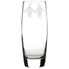 Penguin Couple Engraved Hi-Ball Glass, Penguin Gift, Engagement, Anniversary, Wedding