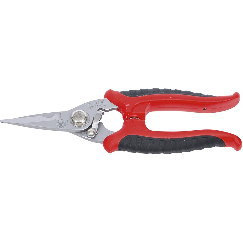 Kraftmann 50620 Stainless Steel Universal Scissors, Silver/Red/Black, 180 mm