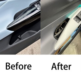 AOSKonology Compatible with 2021-2025 VW ID.4 Interior Accessories, ID.4 Door Side Storage Box Handle Armrest Tray Organizer (Front & Rear Door) Set of 4