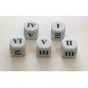 Roman Numeral Dice: Small Numbers 16mm (Pack of 5)