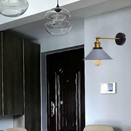 DC Voltage Industrial Metal Wall Lights Indoor Wall Sconce Lighting Wall Lamp Fixture for Living Room(Grey)