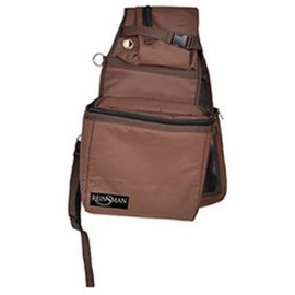 Reinsman Insulated Leakproof Cooler Saddle Bag with Additional Cantle Bag and Straps, Black