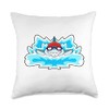 Shark Swimming Swimming goggles Summer Throw Pillow