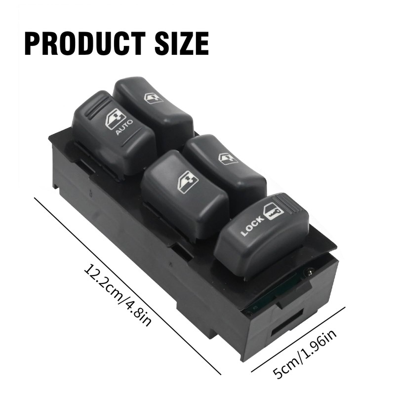 Hoypeyfiy 3Pcs 15151360 Driver & Passenger Side Master Power Window