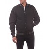 Pro Club Men's Varsity Fleece Baseball Jacket, Black/Black, X-Large