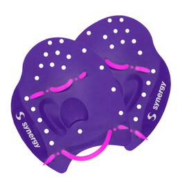 Synergy Hand Paddles for Swim Training (Orchid, Medium)