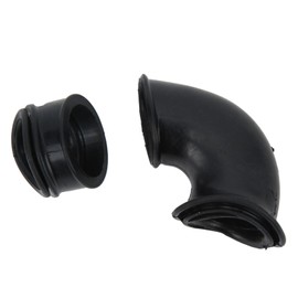 2 Pcs Air Filter Airbox Rubber Hose 17254‑126‑300 Air Intake Manifold Hose Replacement for CT70 K0 K1 K2 K3 1969‑1974