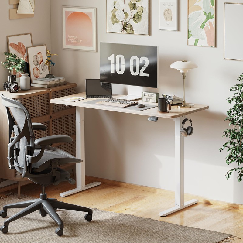 Cubiker 48 x 24 Inch Standing Desk, Stand up Height