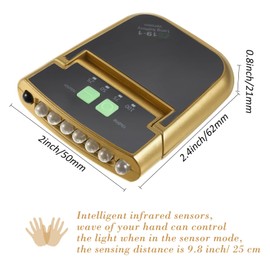 Mudder 2 Pieces LED Clip on Cap Lights USB Rechargeable Cap Flashlight Clip Waterproof Ultra Bright Hat Flashlight Headlamp for Fishing Camping Hand Work (Black,Gold)