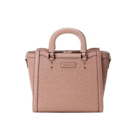 Samantha Vega 5 Embossed Point Stitch Handbag, multicolor (pink / beige)