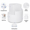 Rotating Pen Holder for Desk Organization - 3-Compartment Storage for
