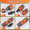 Hejo Hose Coupling Set, 4 Pieces Hose Connector 13 mm