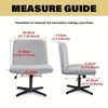 Buenanir Armless Office Chair Cover Waterproof Criss Cross Chair Slipcover