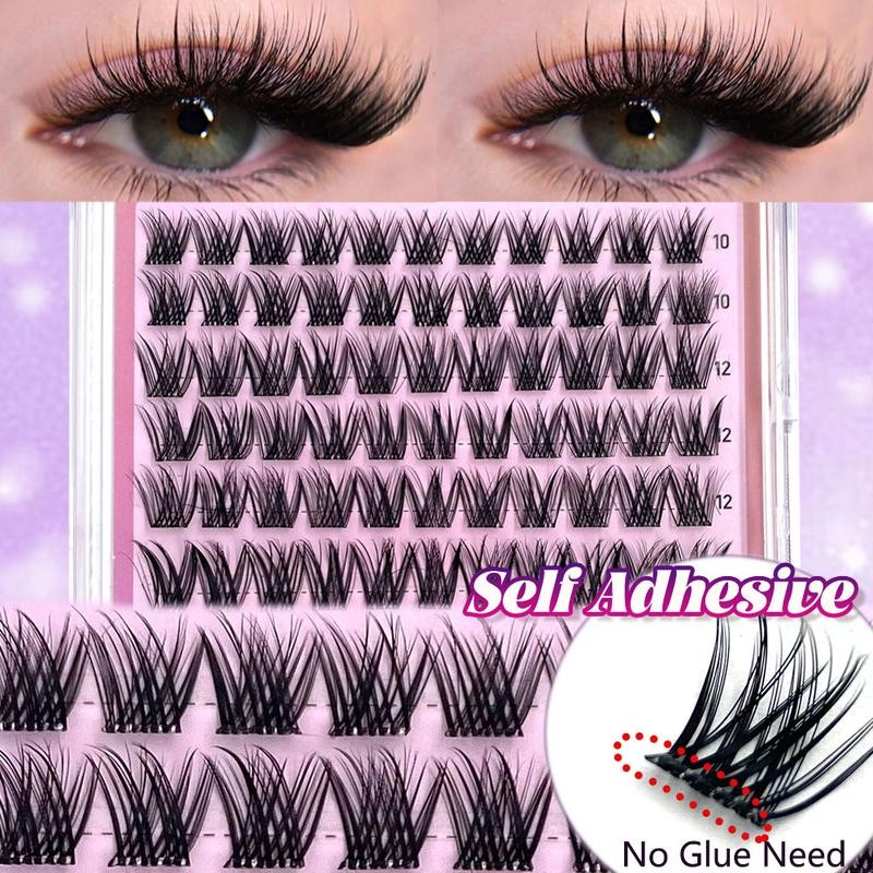 110Pcs C Curl Natural Looking Self Adhesive False Lash Clusters
