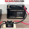 Linkstyle 6 PCS 4 AWG Battery Cables 12 Inch, 30CM