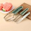 3-in-1 watermelon fork knife, multifunctional stainless steel watermelon windmill knife,