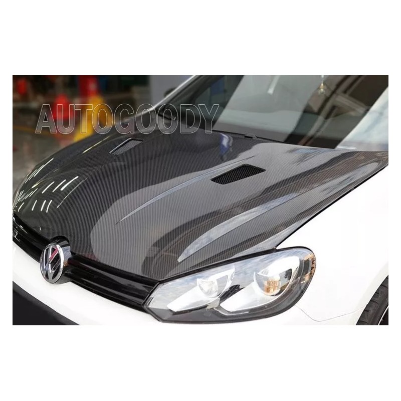 AUTOGOODY 108" x 60" Super Gloss 7D Black Carbon Fiber