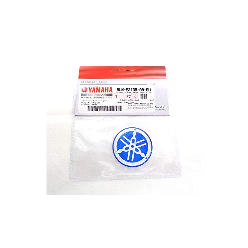 Yamaha Tuning Fork Emblem Sticker, Blue, Genuine Product, 1.6 inches