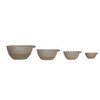 Creative Co-Op Stoneware White Batter (Set of 4) Bowls