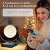 DuliCube Levitating Moon Lamp with Cool Bluetooth Speaker and 3D-Printed
