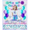 Mermaid Princess Costume for Girl,Birthday Dress Short Sleeve with Tutu