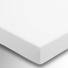 Helena Springfield Plain Dye Percale 50/50 Fitted Sheet Extra Deep, Single, White