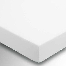 Helena Springfield Plain Dye Percale 50/50 Fitted Sheet Extra Deep, Single, White