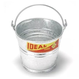 Ideal Cubeta Americana De Lamina Galvanizada No. 16 De 14 Litros Color Gris