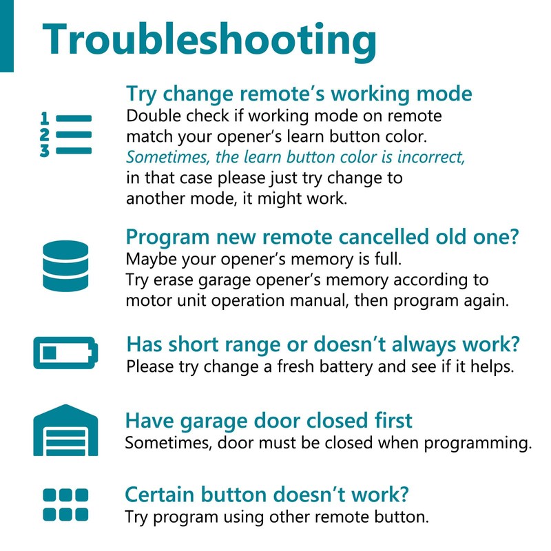 Solidremote Garage Door Opener Remote, for Chamberlain, LiftMaster 371LM 373LM